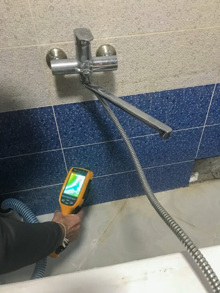 Thermal Imaging Inspection of Bathroom Faucet